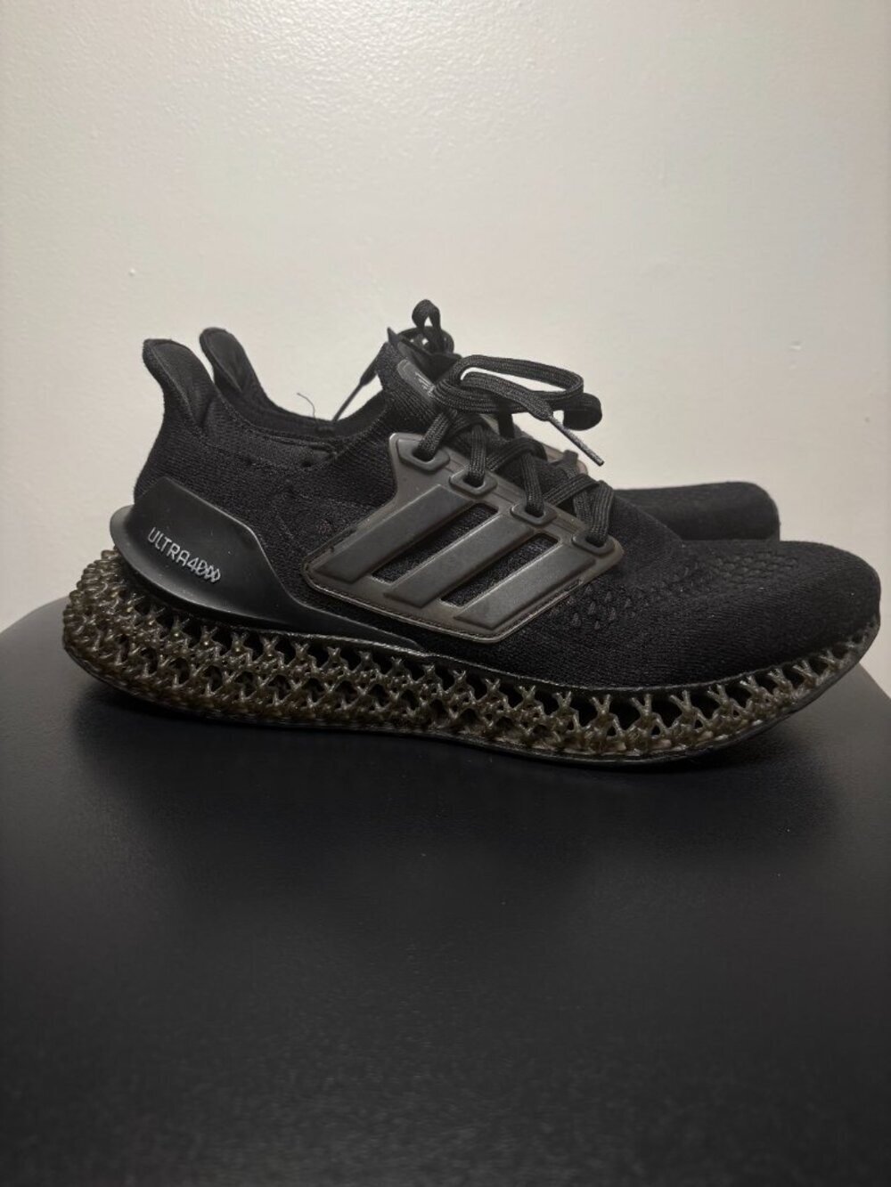 adidas Ultra 4D "Triple Black" Sneakers - Picture 2 of 9